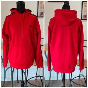 Barely Worn! ADIDAS - Classic Red Sweatshirt - Climawarm - Fleece Lined - Size M